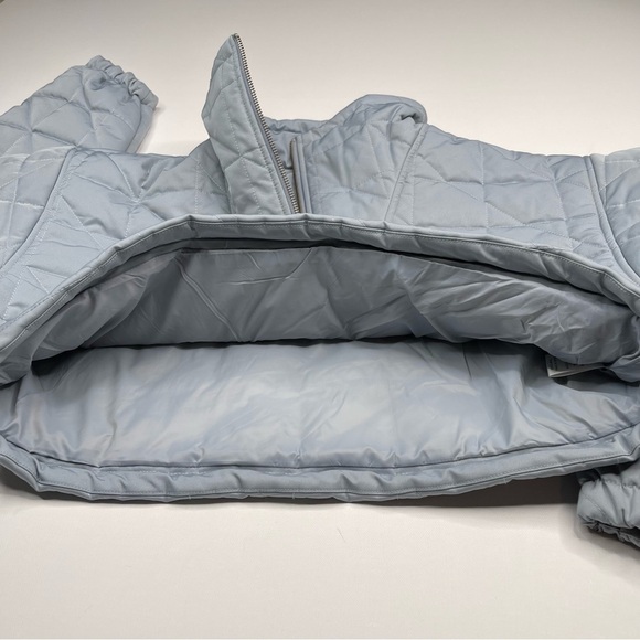 L'ACADEMIE Quinn Cropped Pullover Jacket Puffer Blue Street Date Winter Fall New - Picture 8 of 14